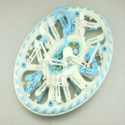 時(shí)尚雙色橢圓形18夾曬