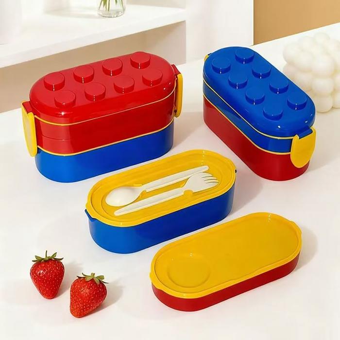 積木三層便當(dāng)盒(900ML)
